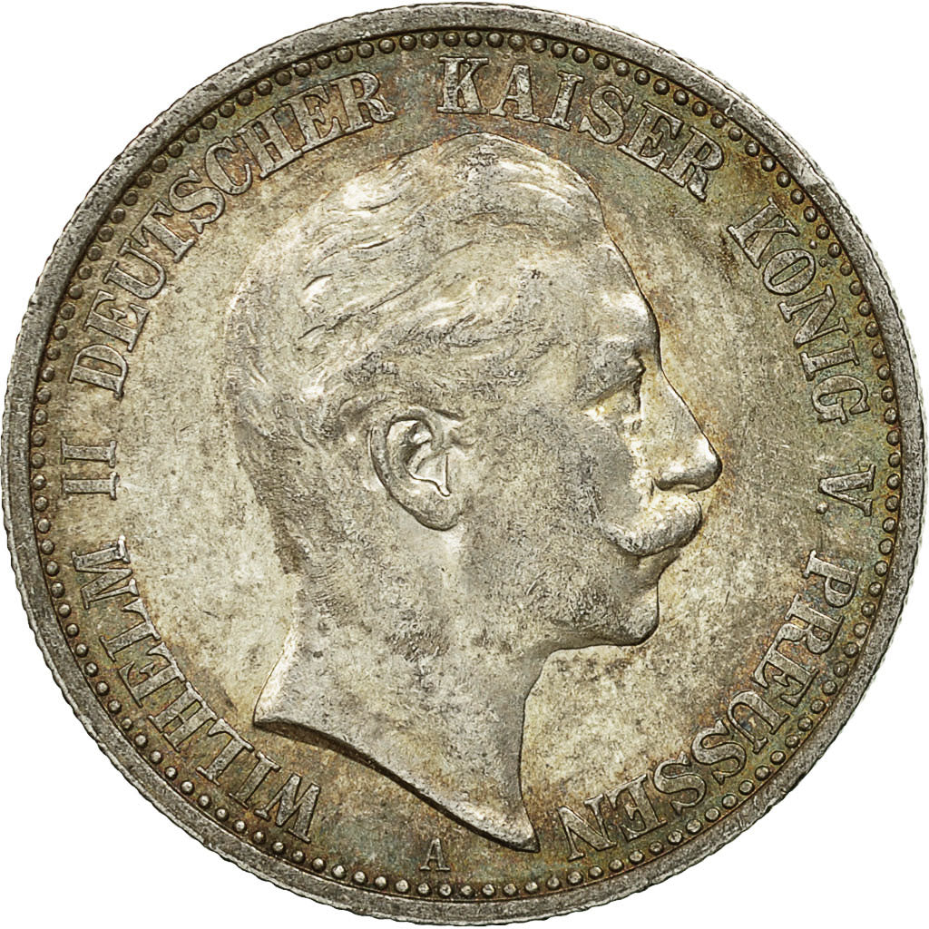 Münze, Deutsch Staaten, PRUSSIA, Wilhelm II, 2 Mark, 1905, Berlin, VZ, Silber