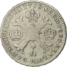 Coin, AUSTRIAN NETHERLANDS, Maria Theresa, 1/2 Kronenthaler, 1758, Bruxelles