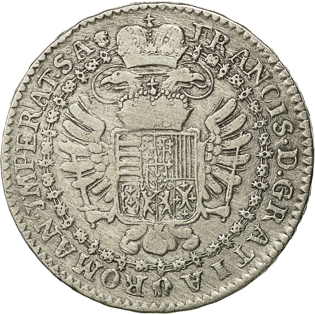 Coin, AUSTRIAN NETHERLANDS, Maria Theresa, 1/2 Kronenthaler, 1758, Bruxelles