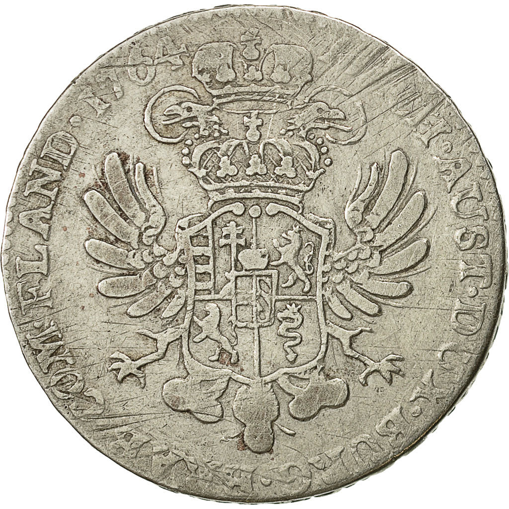 Coin, AUSTRIAN NETHERLANDS, Maria Theresa, 1/2 Kronenthaler, 1764, Bruxelles