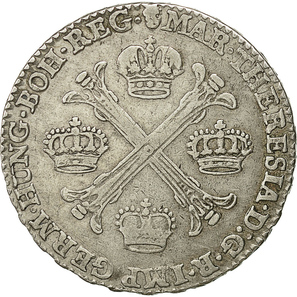 Coin, AUSTRIAN NETHERLANDS, Maria Theresa, 1/2 Kronenthaler, 1765, Bruxelles