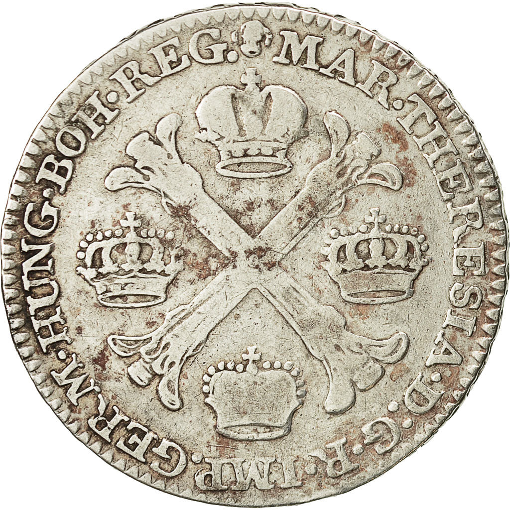 Coin, AUSTRIAN NETHERLANDS, Maria Theresa, 1/2 Kronenthaler, 1772, Bruxelles