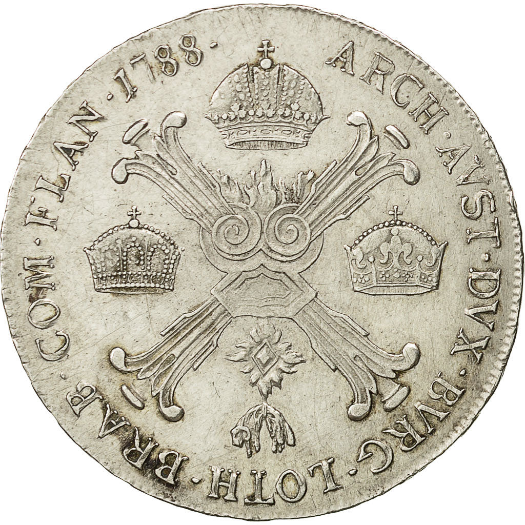 Coin, AUSTRIAN NETHERLANDS, Joseph II, 1/2 Kronenthaler, 1788, Vienne