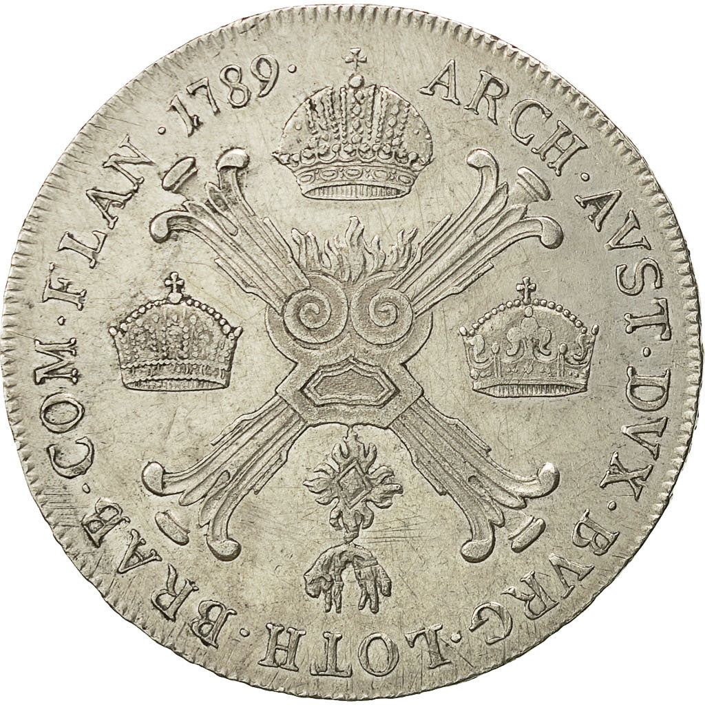 Coin, AUSTRIAN NETHERLANDS, Joseph II, 1/2 Kronenthaler, 1789, Vienne