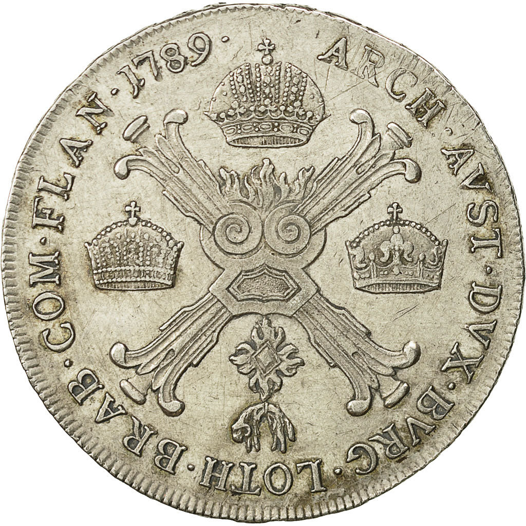 Coin, AUSTRIAN NETHERLANDS, Joseph II, 1/2 Kronenthaler, 1789, Vienne