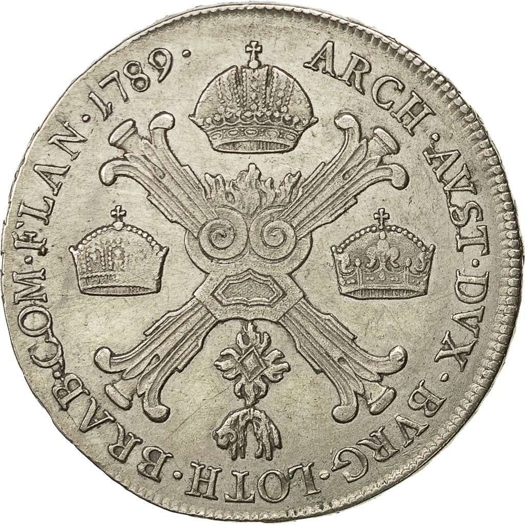 Coin, AUSTRIAN NETHERLANDS, Joseph II, 1/2 Kronenthaler, 1789, Vienne