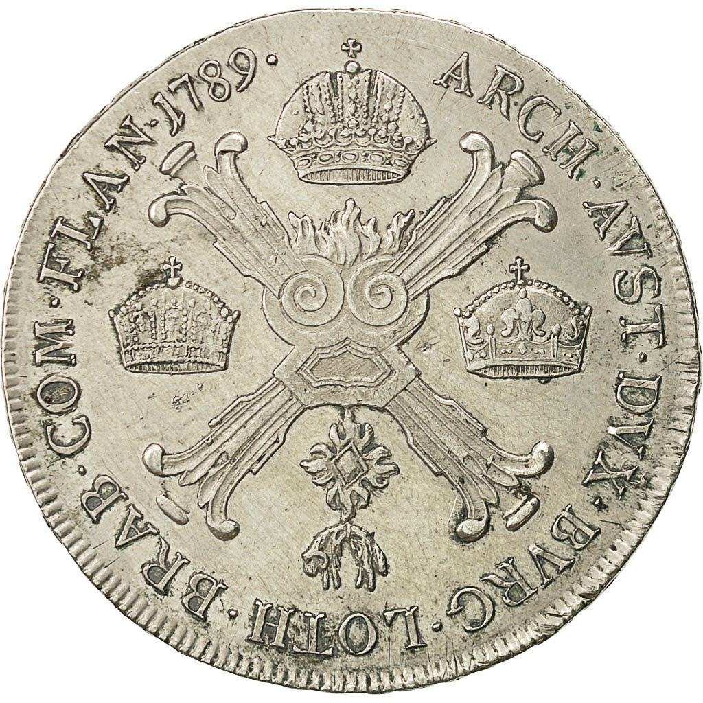 Coin, AUSTRIAN NETHERLANDS, Joseph II, 1/2 Kronenthaler, 1789, Vienne