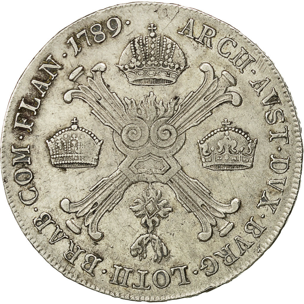 Coin, AUSTRIAN NETHERLANDS, Joseph II, 1/2 Kronenthaler, 1789, Vienne