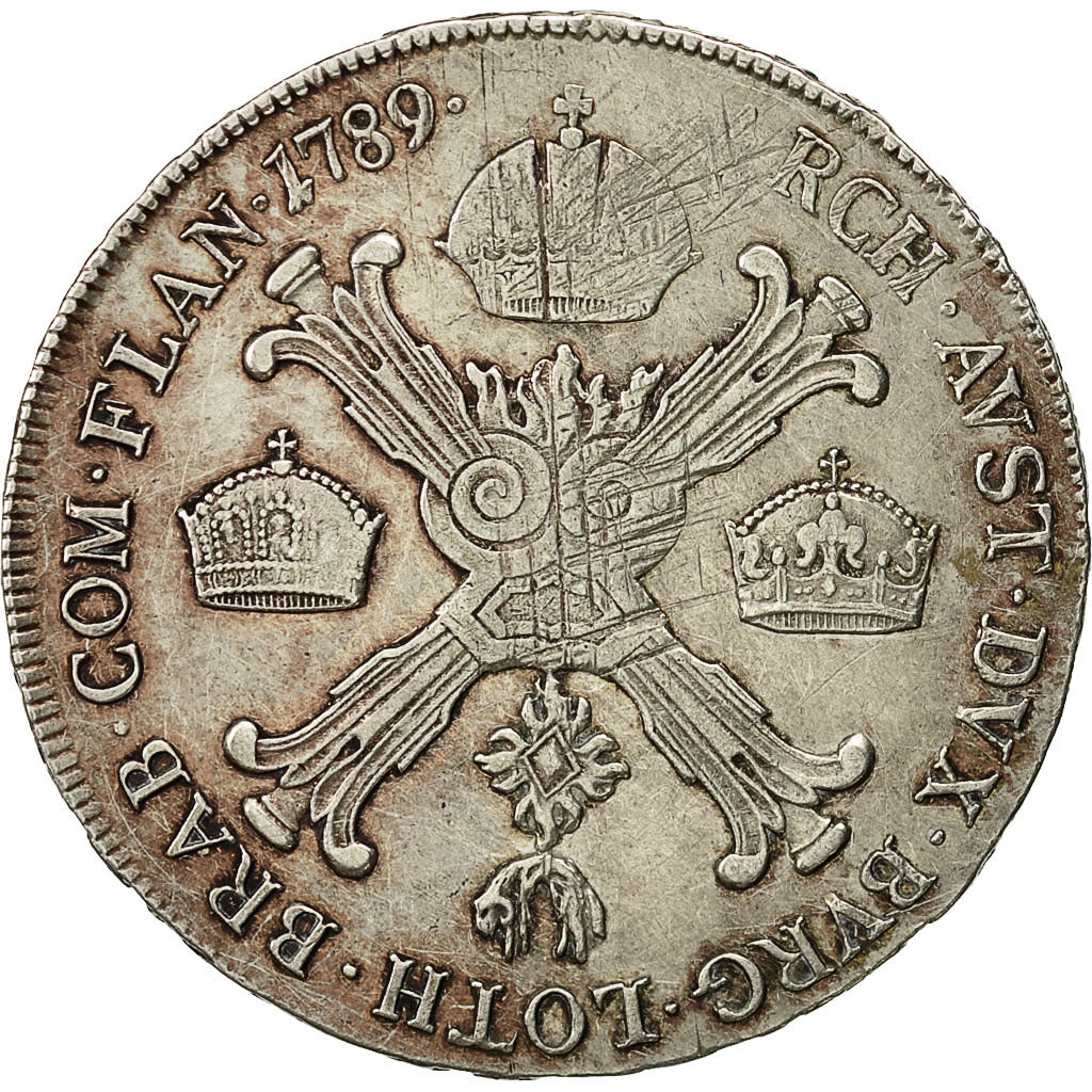 Coin, AUSTRIAN NETHERLANDS, Joseph II, 1/2 Kronenthaler, 1789, Vienne