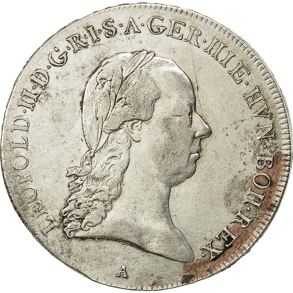 Coin, AUSTRIAN NETHERLANDS, Leopold II, 1/2 Kronenthaler, 1790, Vienne