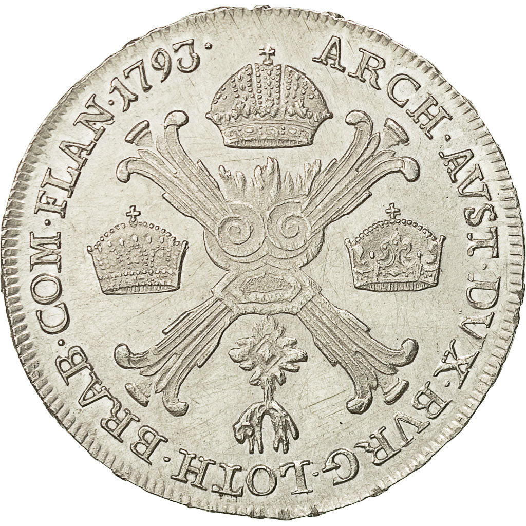 Coin, AUSTRIAN NETHERLANDS, Franz II, 1/2 Kronenthaler, 1793, Kremnitz