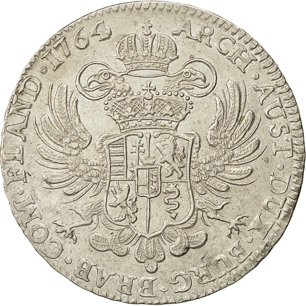 Coin, AUSTRIAN NETHERLANDS, Maria Theresa, Kronenthaler, 1764, Bruxelles