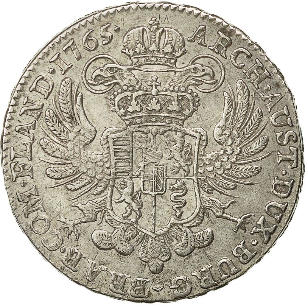 Coin, AUSTRIAN NETHERLANDS, Maria Theresa, Kronenthaler, 1765, Bruxelles