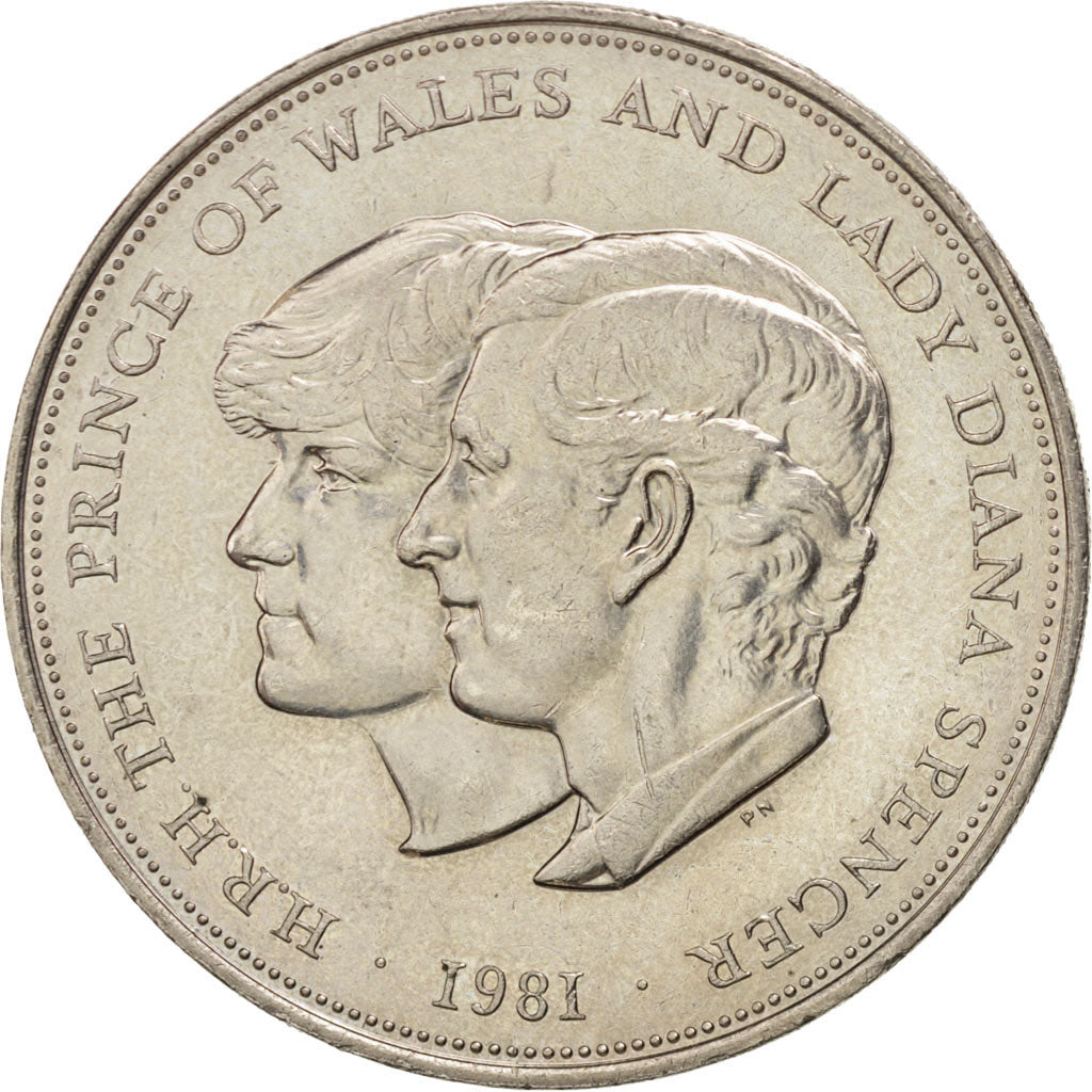 Great Britain, Elizabeth II, 25 New Pence, 1981, Lady Diana, KM:925