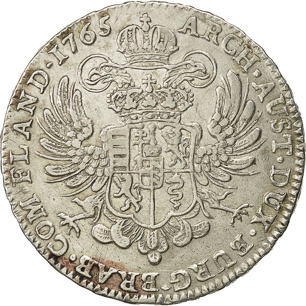 Coin, AUSTRIAN NETHERLANDS, Maria Theresa, Kronenthaler, 1765, Bruxelles