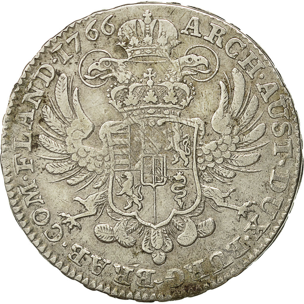 Coin, AUSTRIAN NETHERLANDS, Maria Theresa, Kronenthaler, 1766, Bruxelles