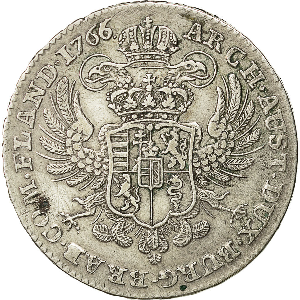 Coin, AUSTRIAN NETHERLANDS, Maria Theresa, Kronenthaler, 1766, Bruxelles