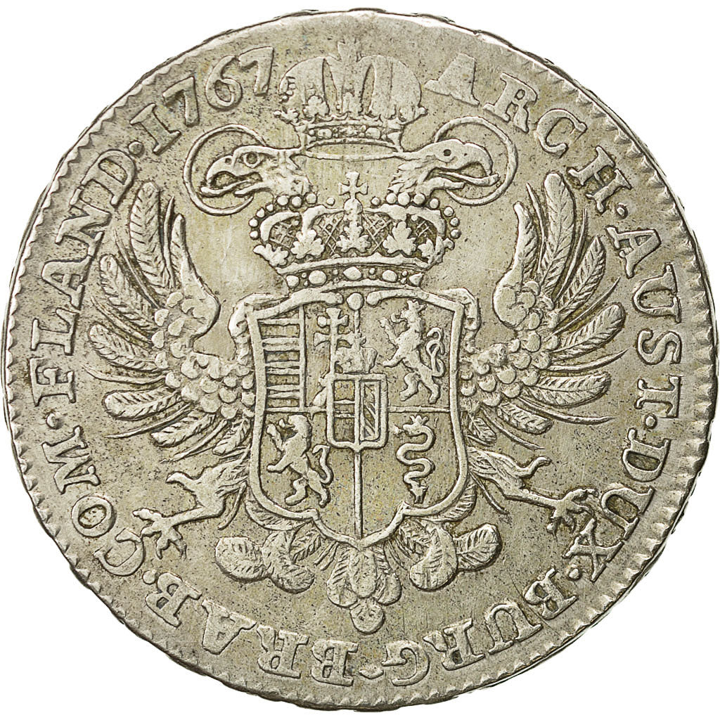 Coin, AUSTRIAN NETHERLANDS, Maria Theresa, Kronenthaler, 1767, Bruxelles