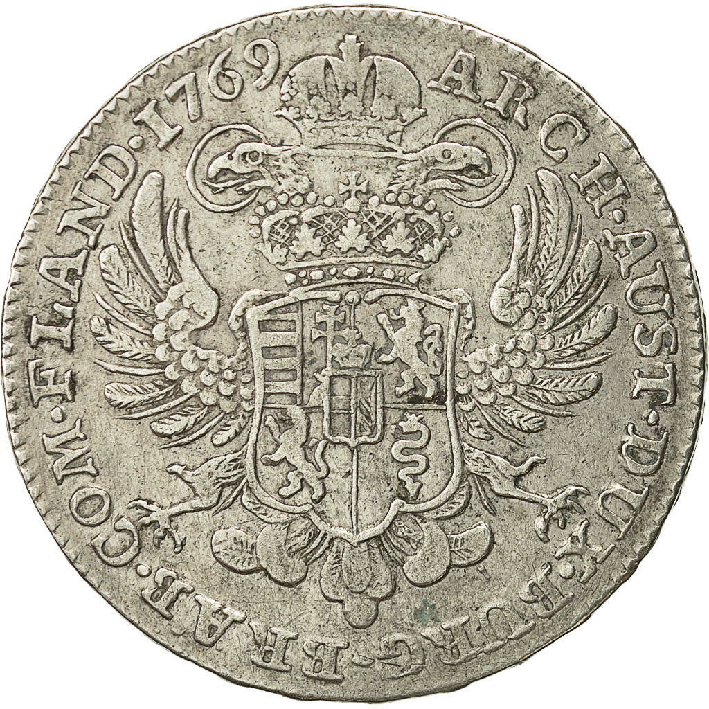 Coin, AUSTRIAN NETHERLANDS, Maria Theresa, Kronenthaler, 1769, Bruxelles