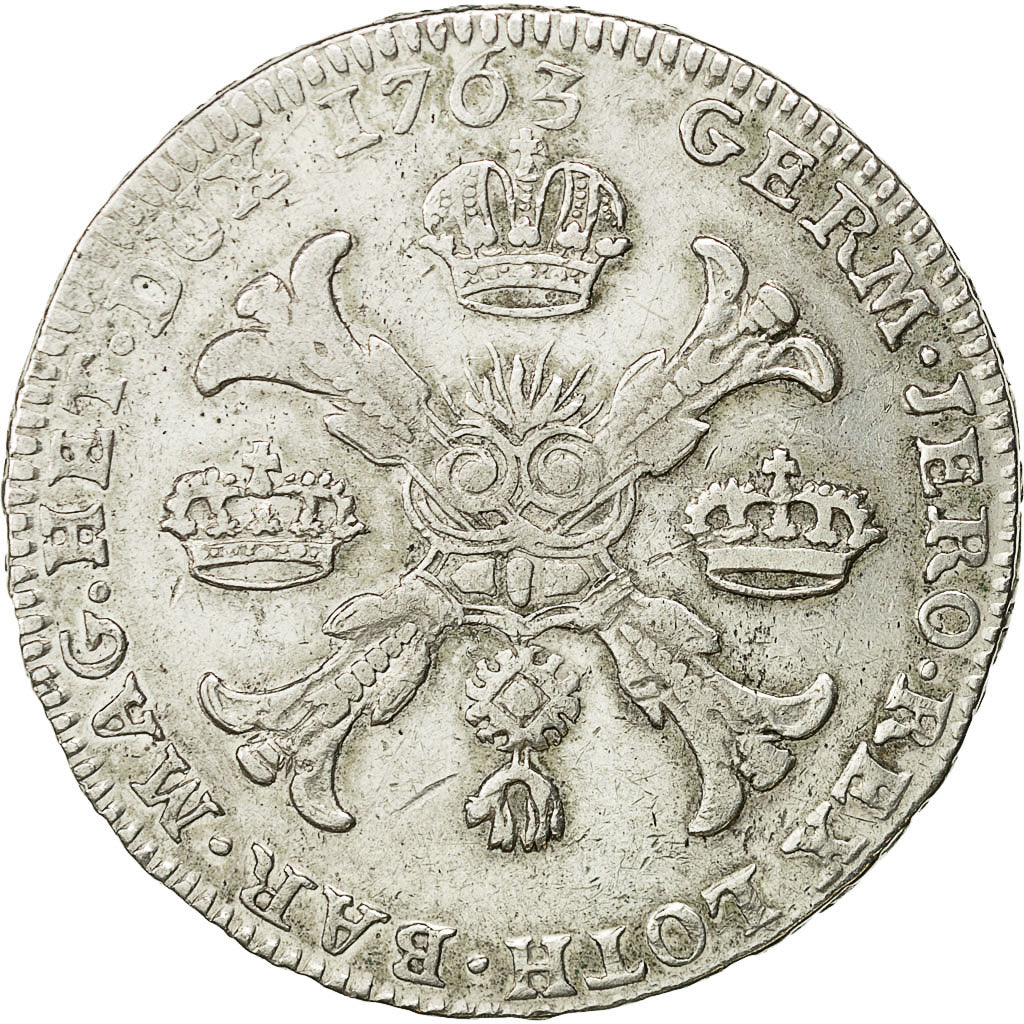Coin, AUSTRIAN NETHERLANDS, Maria Theresa, Kronenthaler, 1763, Bruxelles