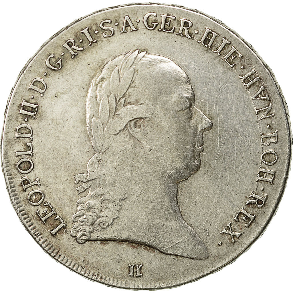 Coin, AUSTRIAN NETHERLANDS, Leopold II, Kronenthaler, 1791, Günzburg