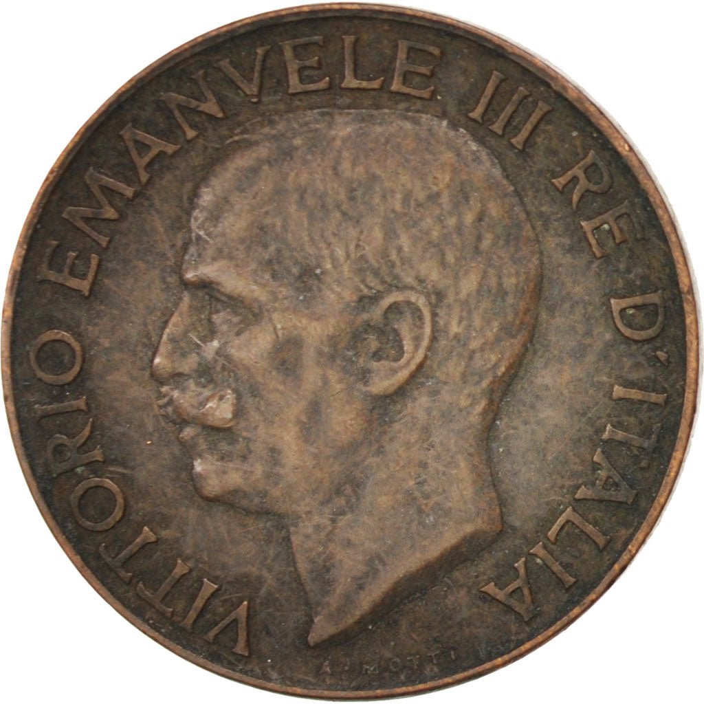 Coin, Italy, Vittorio Emanuele III, 5 Centesimi, 1931, Rome, EF(40-45), Bronze