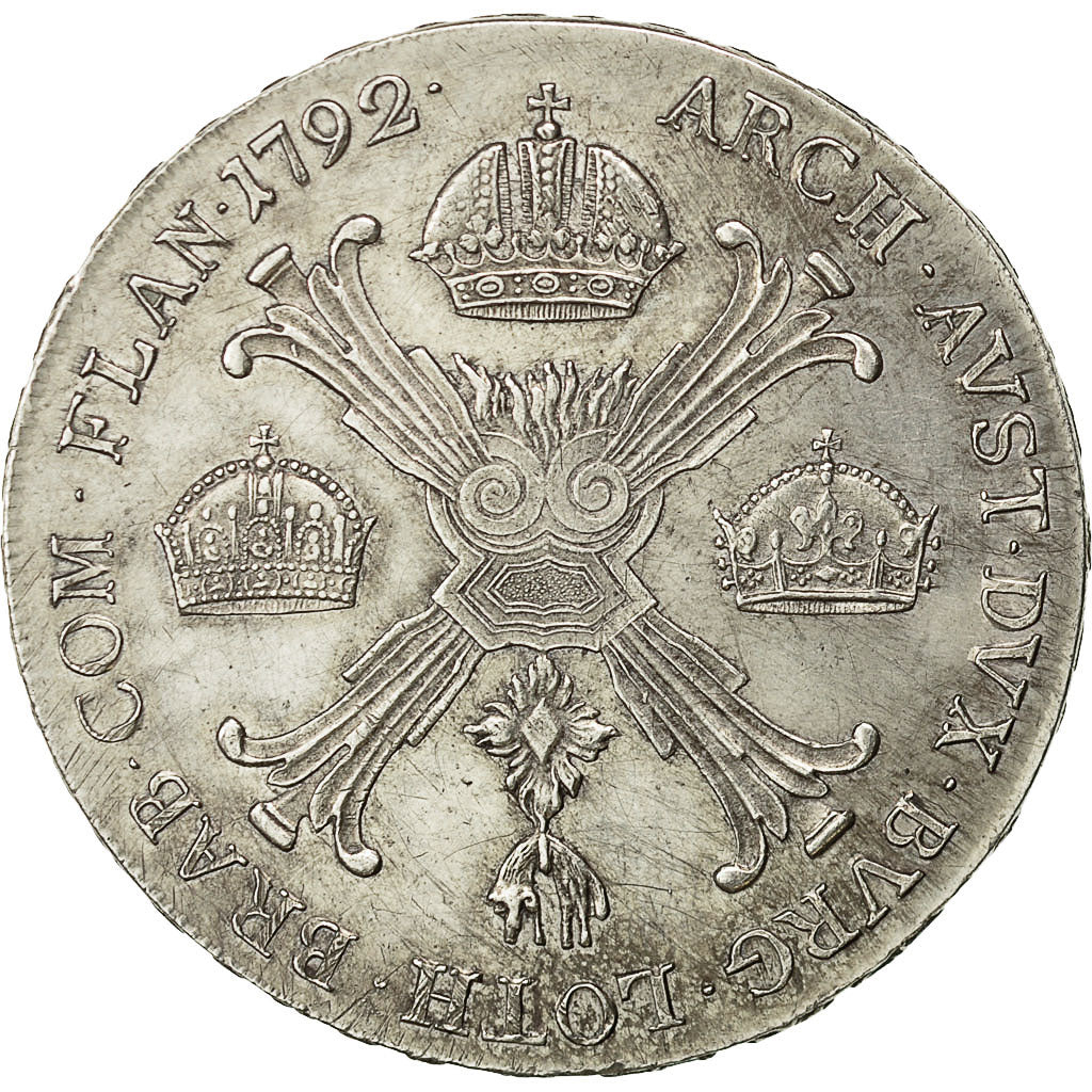 Coin, AUSTRIAN NETHERLANDS, Leopold II, Kronenthaler, 1792, Günzburg