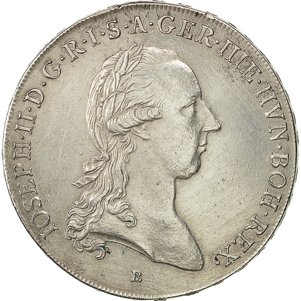 Coin, AUSTRIAN NETHERLANDS, Kronenthaler, 1784, Kremnitz, AU(50-53), Silver