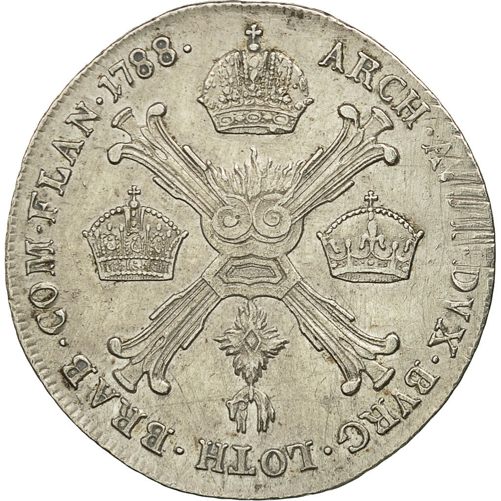 Coin, AUSTRIAN NETHERLANDS, Joseph II, 1/4 Kronenthaler, 1788, Vienne
