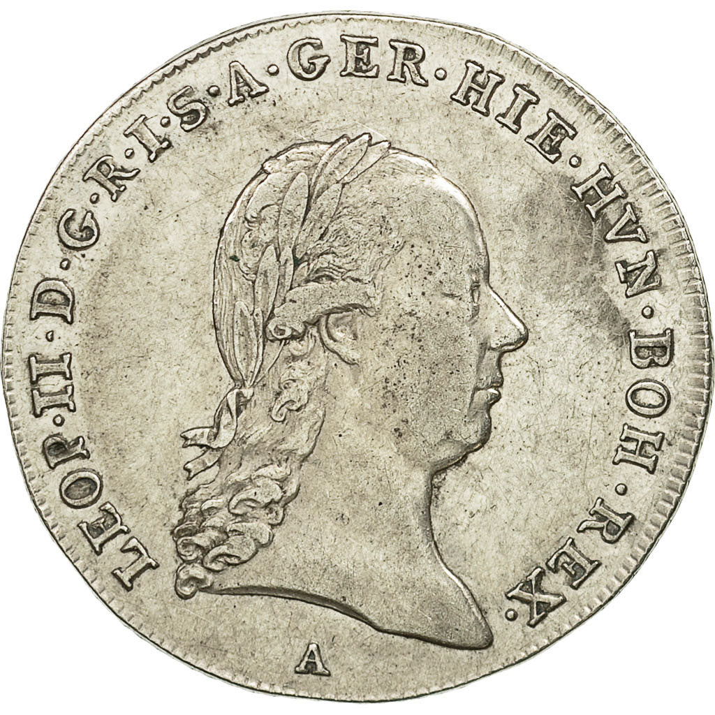 Coin, AUSTRIAN NETHERLANDS, Leopold II, 1/4 Kronenthaler, 1791, Vienne