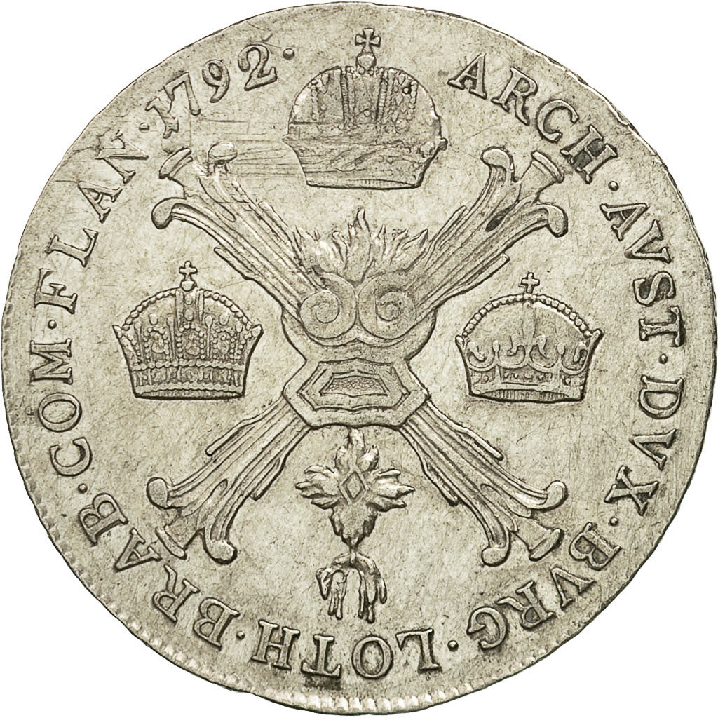 Coin, AUSTRIAN NETHERLANDS, Leopold II, 1/4 Kronenthaler, 1792, Vienne