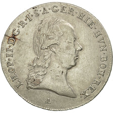Moneta, Paesi Bassi austriaci, Leopold II, 1/4 Kronenthaler, 1792, Vienne, BB