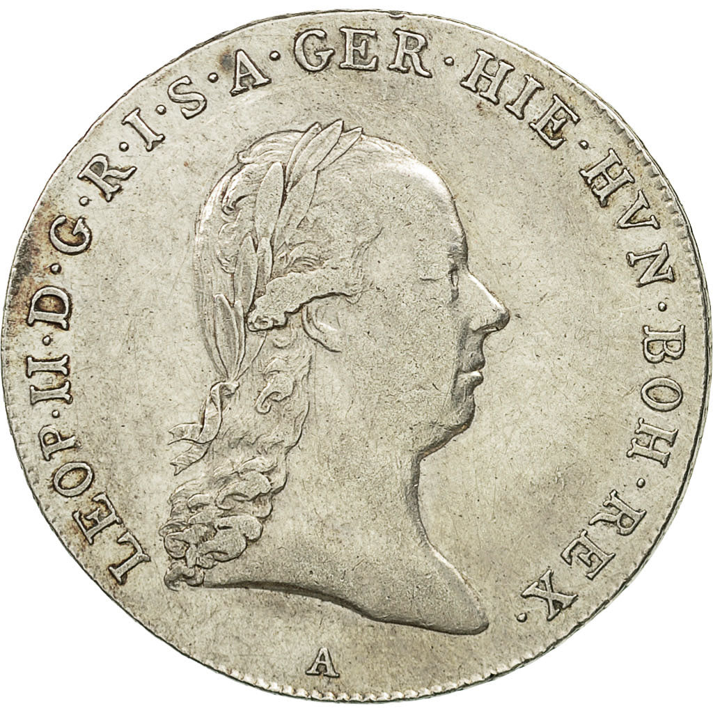 Coin, AUSTRIAN NETHERLANDS, Leopold II, 1/4 Kronenthaler, 1792, Vienne