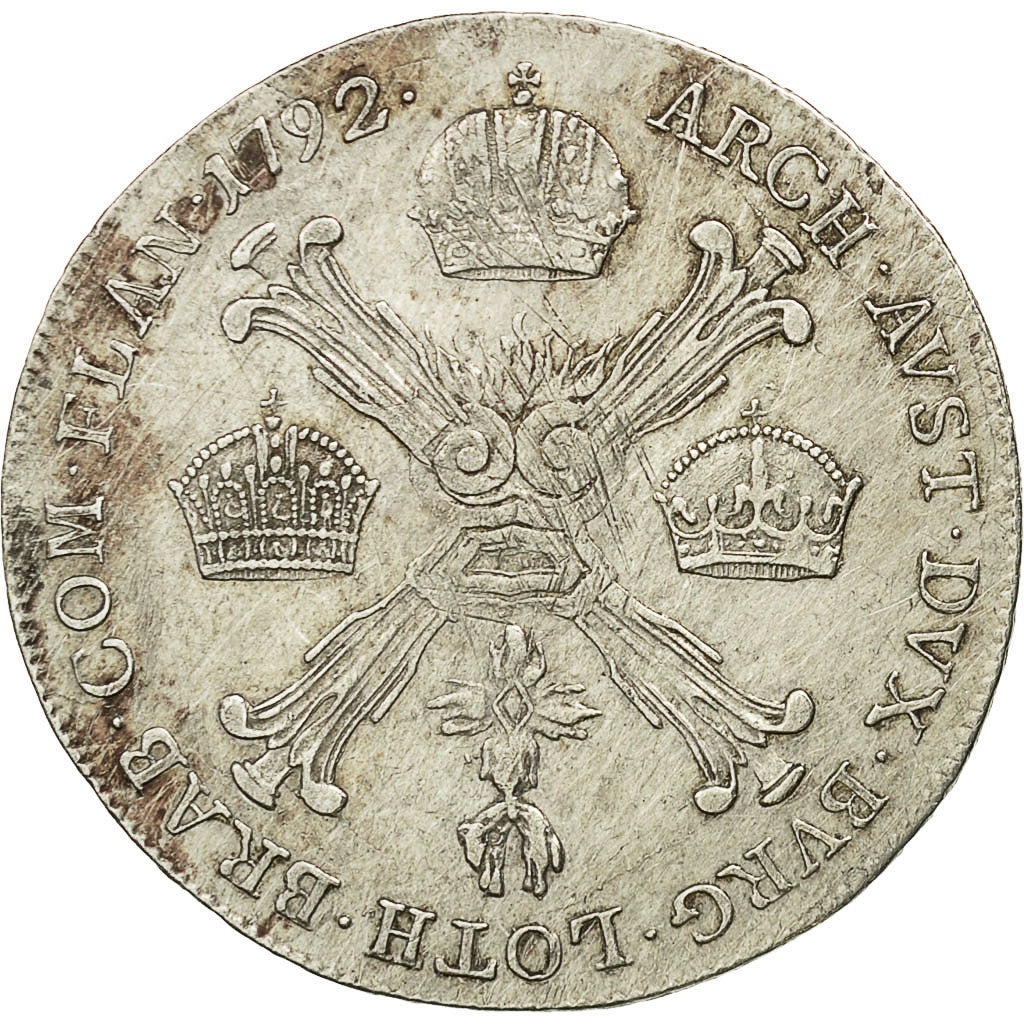 Coin, AUSTRIAN NETHERLANDS, Leopold II, 1/4 Kronenthaler, 1792, Vienne