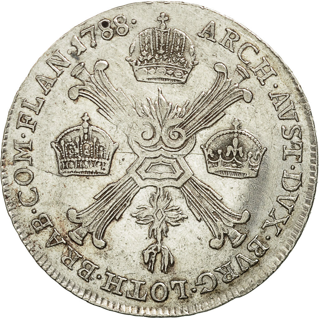 Coin, AUSTRIAN NETHERLANDS, Joseph II, 1/4 Kronenthaler, 1788, Kremnitz
