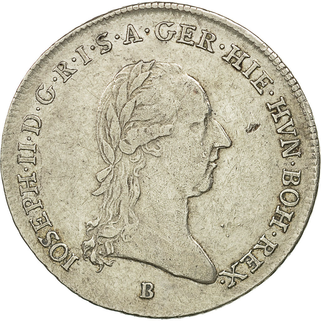 Coin, AUSTRIAN NETHERLANDS, Joseph II, 1/4 Kronenthaler, 1789, Kremnitz
