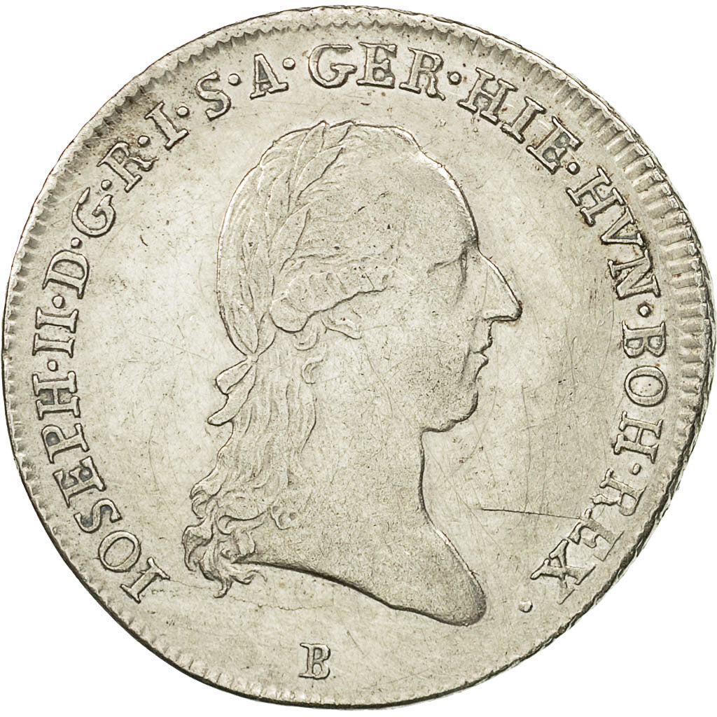 Coin, AUSTRIAN NETHERLANDS, Joseph II, 1/4 Kronenthaler, 1789, Kremnitz