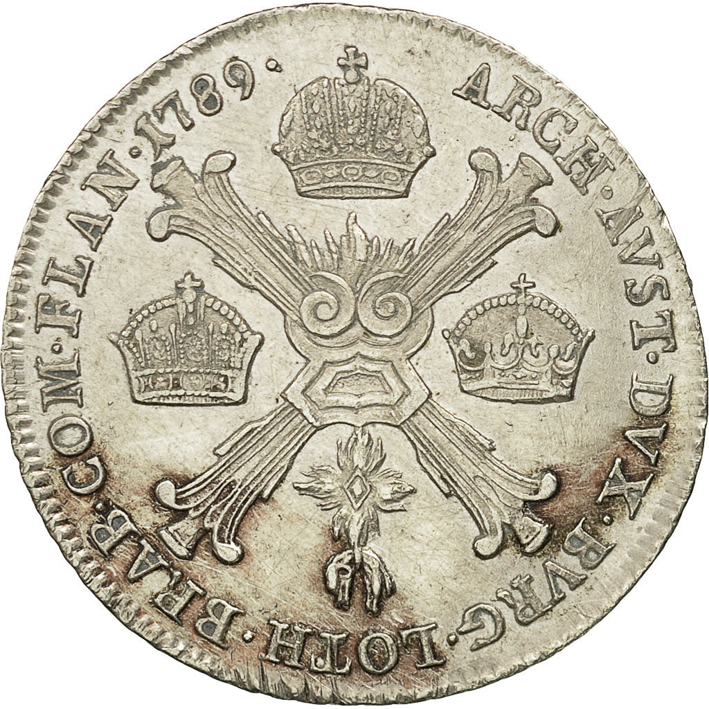 Coin, AUSTRIAN NETHERLANDS, Joseph II, 1/4 Kronenthaler, 1789, Kremnitz