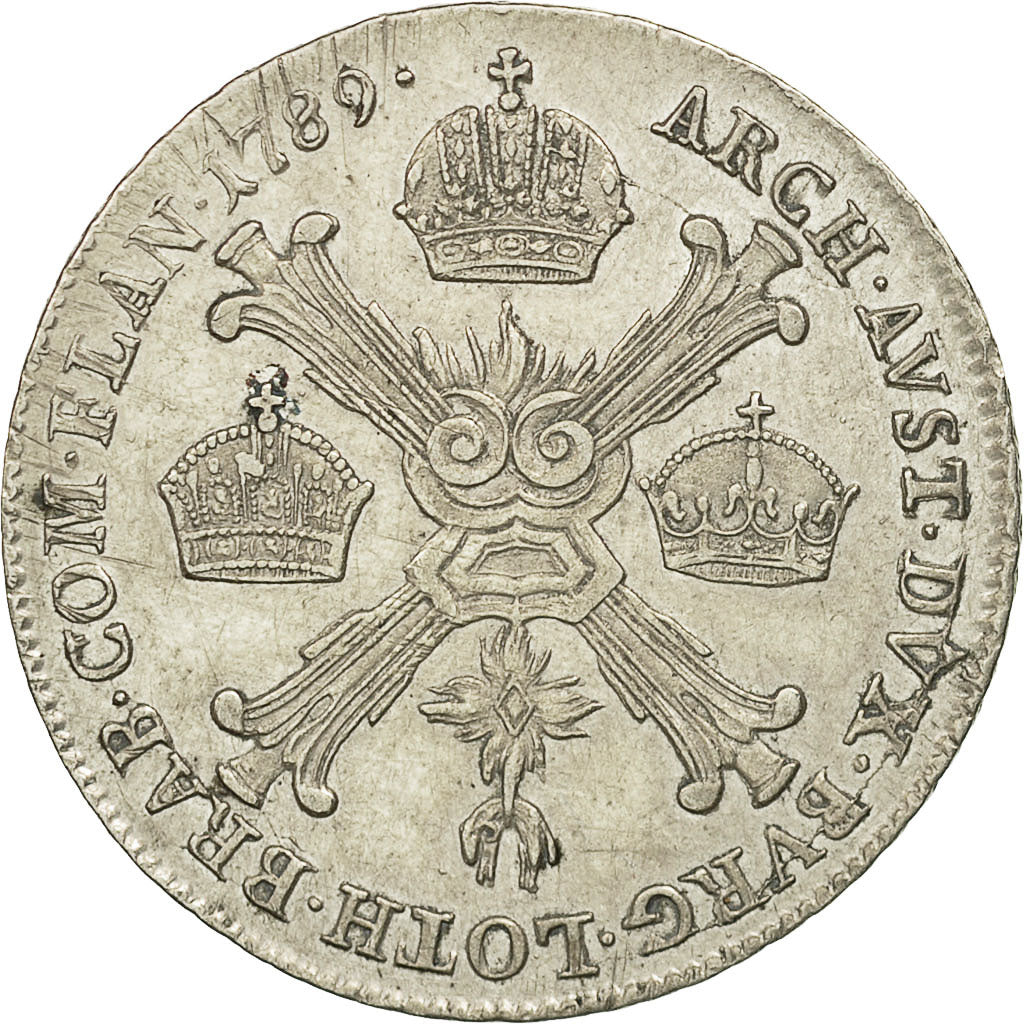 Coin, AUSTRIAN NETHERLANDS, Joseph II, 1/4 Kronenthaler, 1789, Kremnitz
