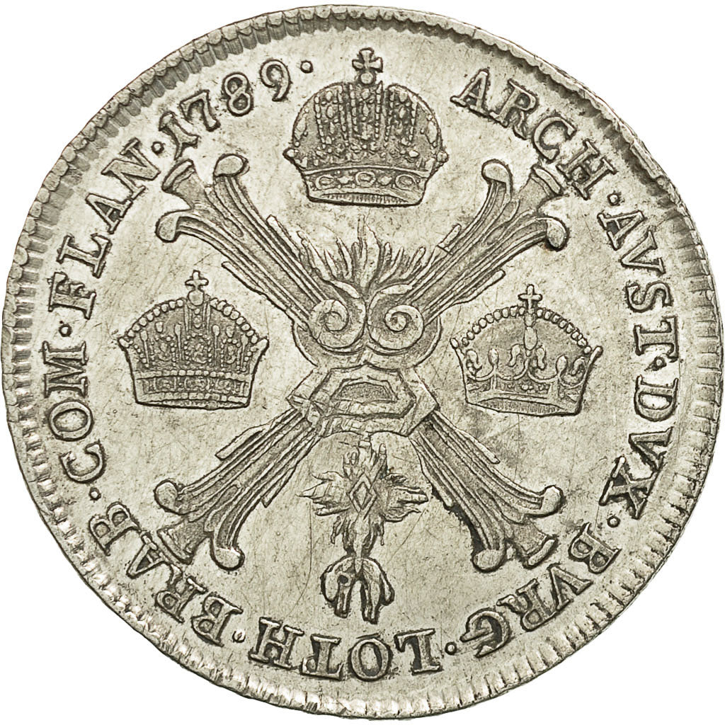 Coin, AUSTRIAN NETHERLANDS, Joseph II, 1/4 Kronenthaler, 1789, Kremnitz