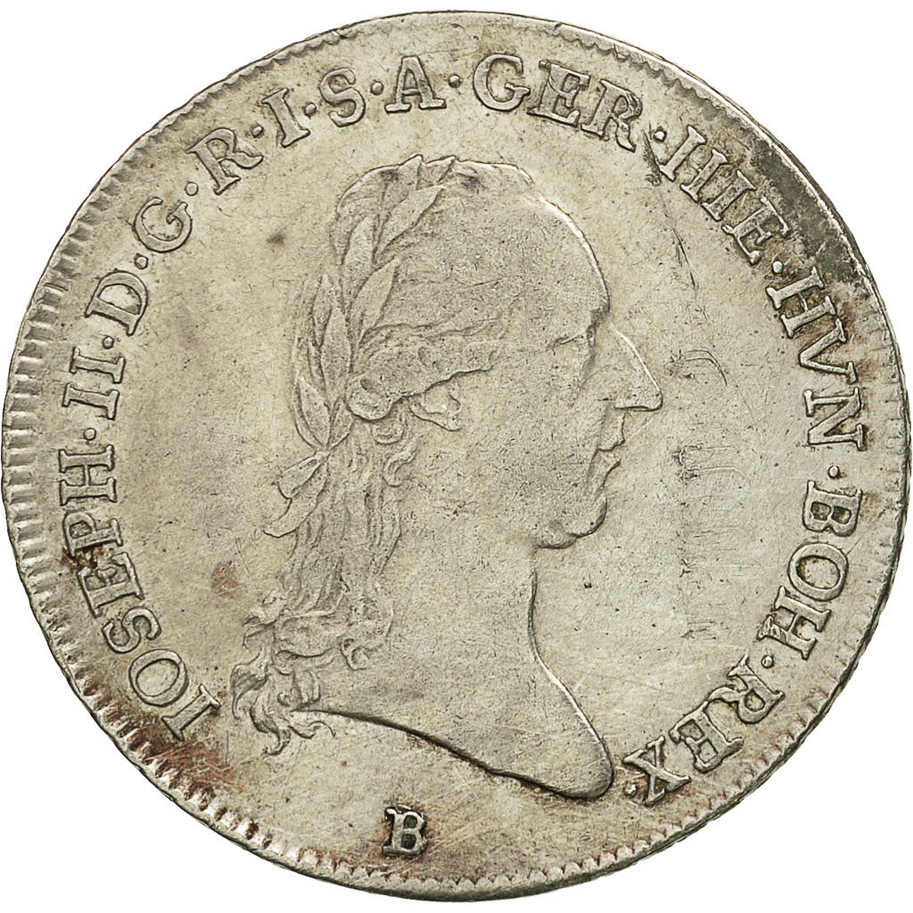 Coin, AUSTRIAN NETHERLANDS, Joseph II, 1/4 Kronenthaler, 1789, Kremnitz