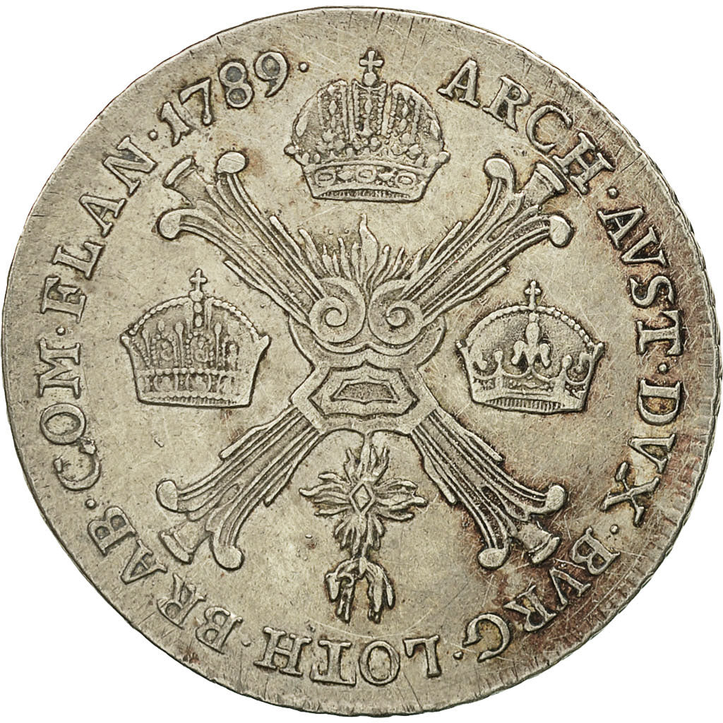 Coin, AUSTRIAN NETHERLANDS, Joseph II, 1/4 Kronenthaler, 1789, Kremnitz
