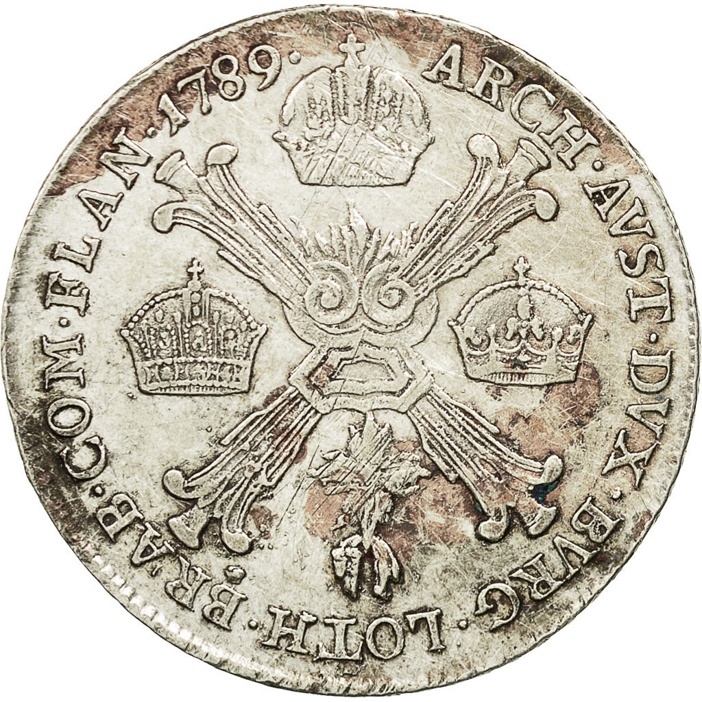 Coin, AUSTRIAN NETHERLANDS, Joseph II, 1/4 Kronenthaler, 1789, Kremnitz