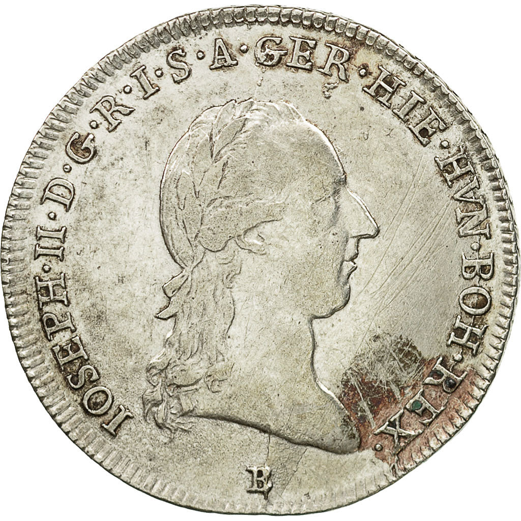 Coin, AUSTRIAN NETHERLANDS, Joseph II, 1/4 Kronenthaler, 1788, Kremnitz