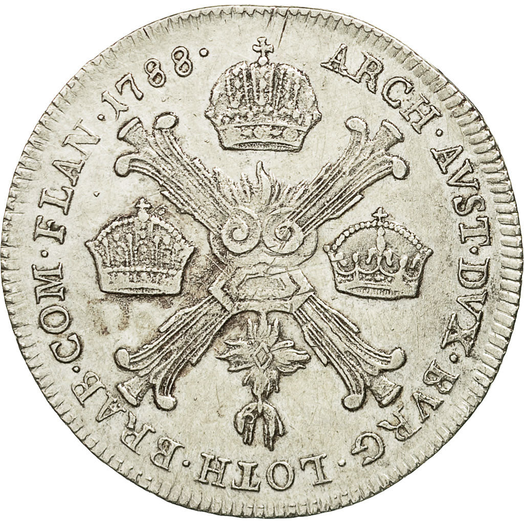 Coin, AUSTRIAN NETHERLANDS, Joseph II, 1/4 Kronenthaler, 1788, Kremnitz