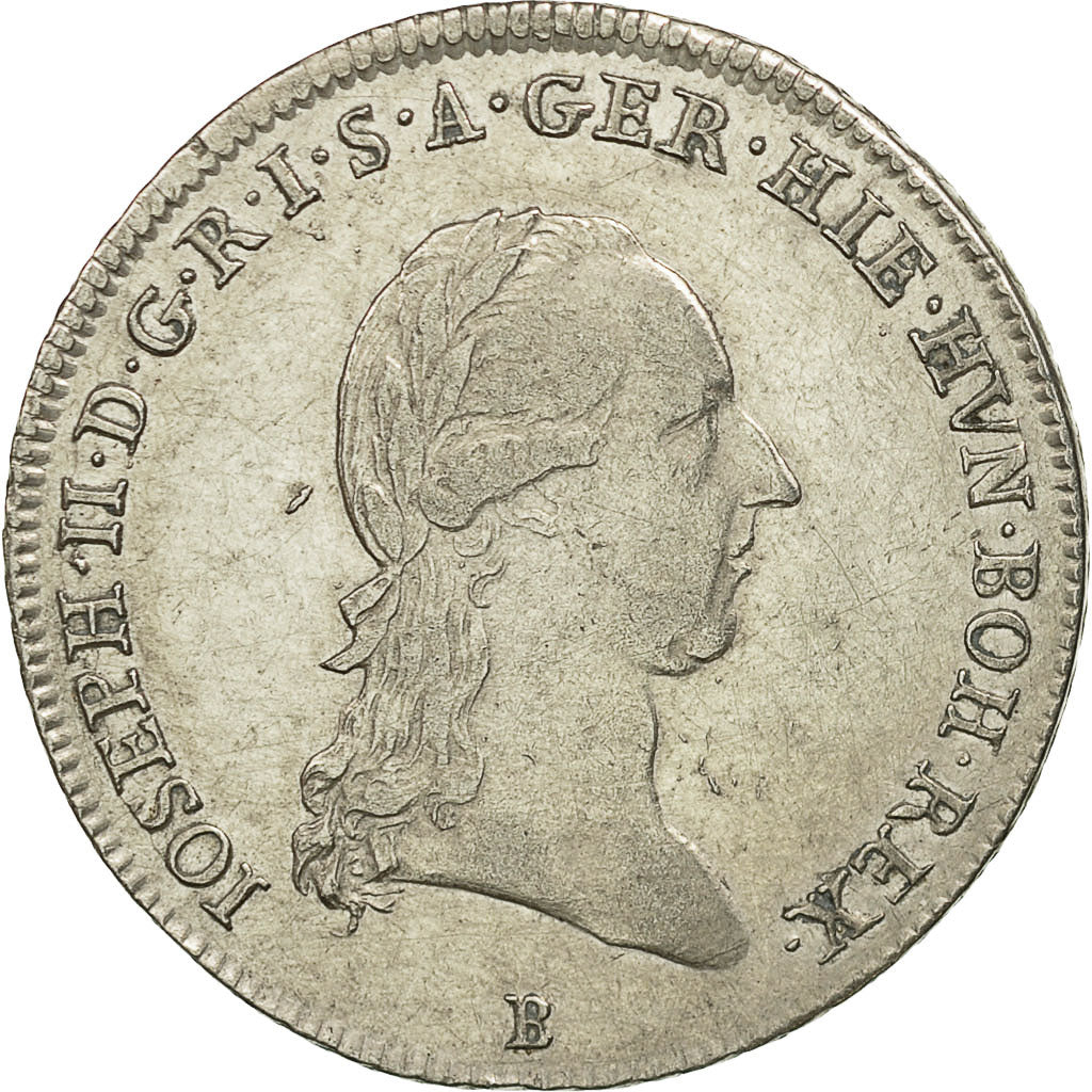 Coin, AUSTRIAN NETHERLANDS, Joseph II, 1/4 Kronenthaler, 1788, Kremnitz