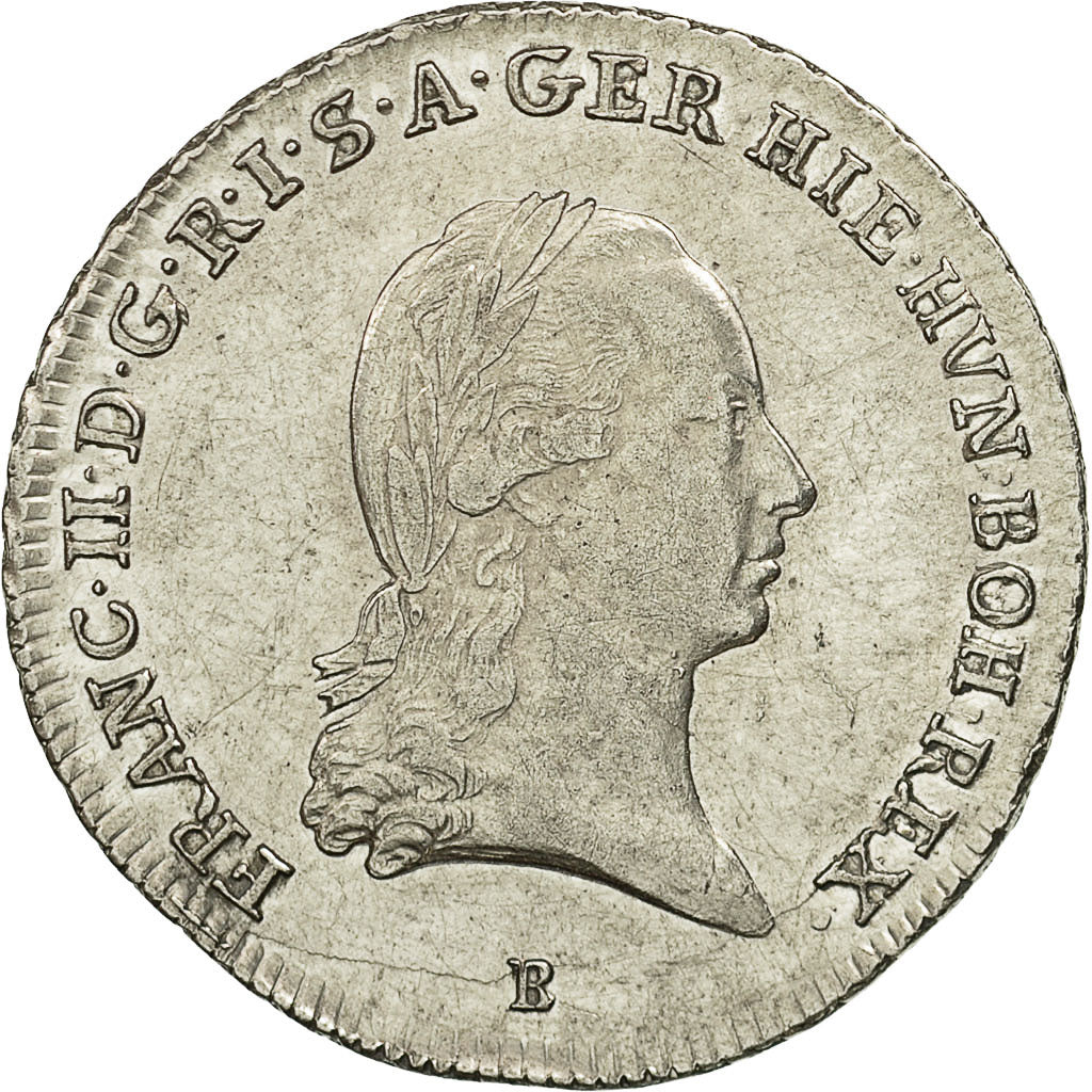 Coin, AUSTRIAN NETHERLANDS, Franz II, 1/4 Kronenthaler, 1793, Kremnitz