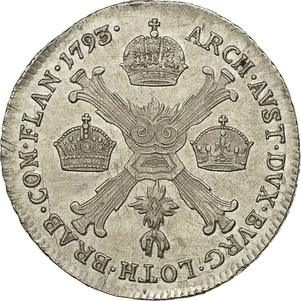 Coin, AUSTRIAN NETHERLANDS, Franz II, 1/4 Kronenthaler, 1793, Kremnitz