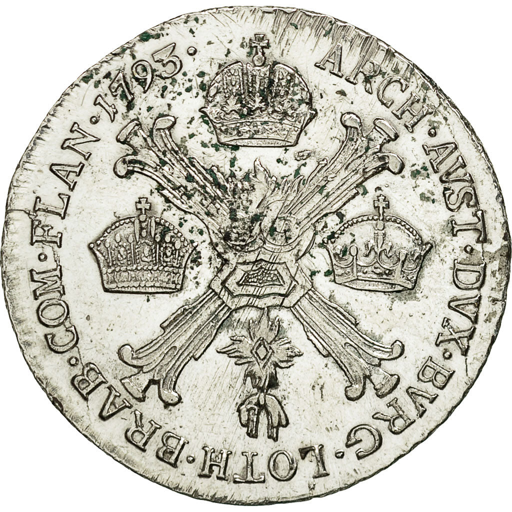 Coin, AUSTRIAN NETHERLANDS, Franz II, 1/4 Kronenthaler, 1793, Kremnitz