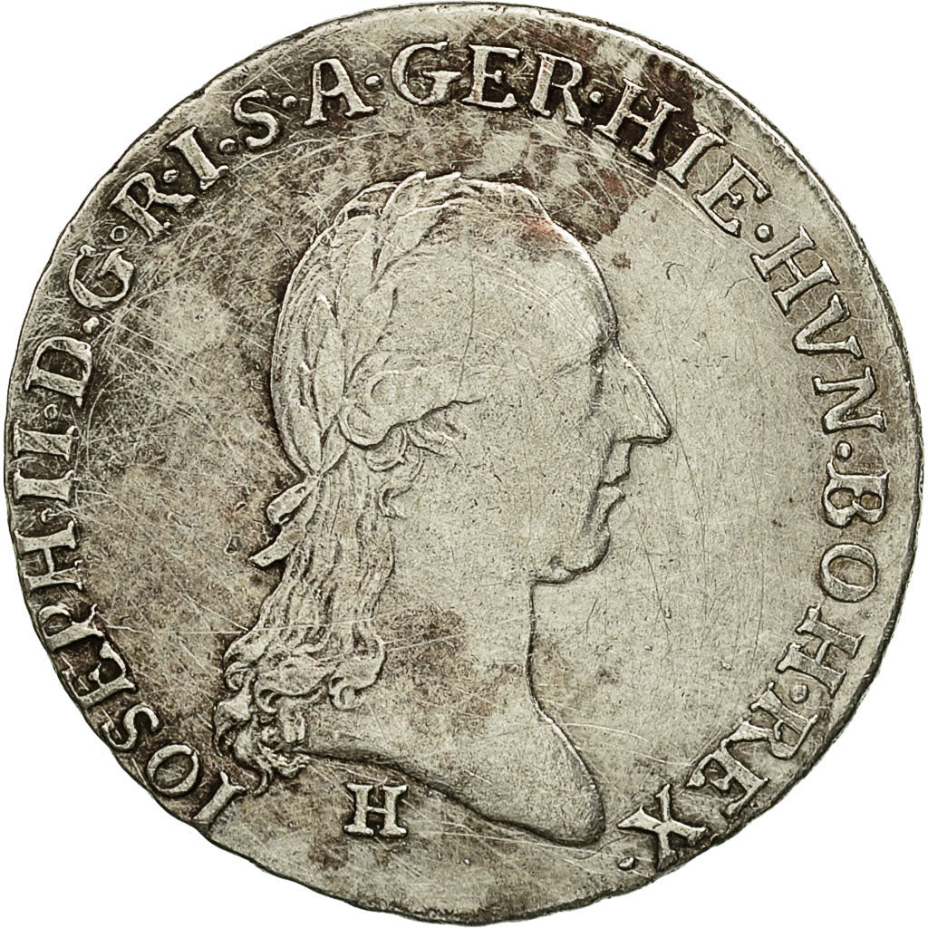 Coin, AUSTRIAN NETHERLANDS, Joseph II, 1/4 Kronenthaler, 1788, Günzburg